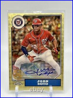 2022 Topps Series 2 Silver Pack 35th Anni. 1987 Juan Soto Superfractor 1/1 Auto
