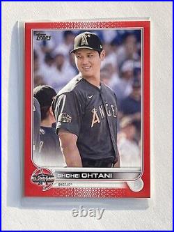 2022 Topps Update SHOHEI OHTANI All Star Game Insert Red /10 ASG-16 SSP
