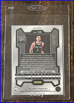 2023-24 Panini Prizm Victor Wembanyama RC #136 Pandora Prizm /150 MINT Spurs