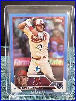 2023 Topps Series One 1st Edition- Mike Trout Light Blue -2 /5? Ssp