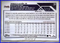 2024 Topps Chrome Ronald Acuna Jr. Negative Refractor #39 2023 MVP BUYBACK! /50