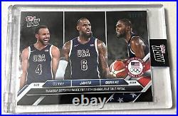 2024 Topps Now USA Olympics #26 Curry LeBron Durant BLACK FOIL /99 (IN HAND)