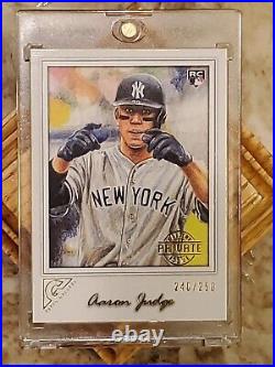 #/250? AARON JUDGE? 2017 Topps Gallery PRIVATE ISSUE ROOKIE PARALLEL? NY YANKEES