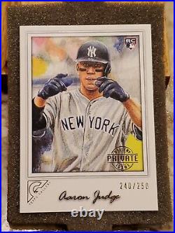 #/250? AARON JUDGE? 2017 Topps Gallery PRIVATE ISSUE ROOKIE PARALLEL? NY YANKEES