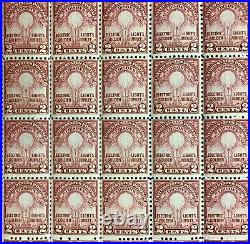 655 Edison Rotary press Printing Lot of 10 sheets NH 1000 stamps. CV $1100.00