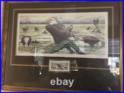 6th Annual National Audobon Society Wildlife Conservation Stamp & Print Framed