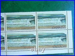 #726 Fundy, Block of Ten, $1 Canada Stamps, Dry Print Error, Mint NH