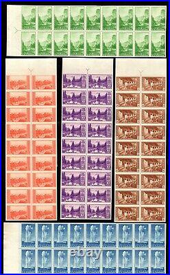 756-765 National Parks Farley Special Printing Arrow Blocks of 18 Mint, ngai
