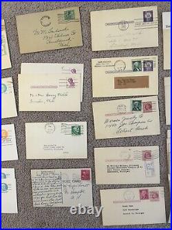 75 Vintage Postcards and Rare Stamps Lot, Deltiology