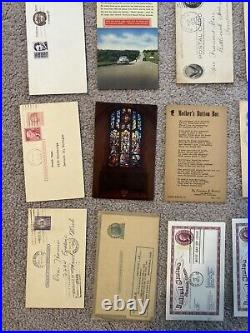 75 Vintage Postcards and Rare Stamps Lot, Deltiology