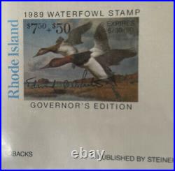 80's Rhode Island Duck Stamp Print & Idaho Waterfowl Stamp Two Prints Art