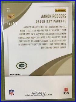 AARON RODGERS PINK CAMO DISCO PRIZM # /50 SP CARD 2022 The National 2021 VIP SSP