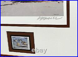 Al Barnes 1993 Ducks Unlimited Stamp Print With Stamp Mint Brand New Framing