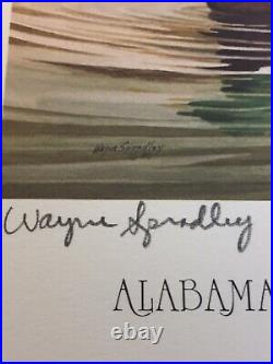 Alabama Waterfowl Stamp 285/1000, 1980-81, Wayne Spradley, In Folder, Mint Stamp