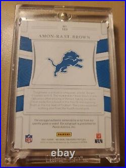 Amon-Ra St. Brown 2021 National Treasures #183 /99 Det Lions Tri-Patch RPA