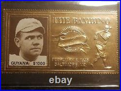 Babe Ruth Mickey Mantle Nolan Ryan Jackson Winfeild Griffey Relic Auto Card Lot