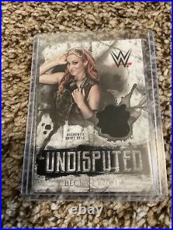 Becky Lynch 2018 Topps Undisputed Authentic Shirt Relic Card Rainbow Purple Gold