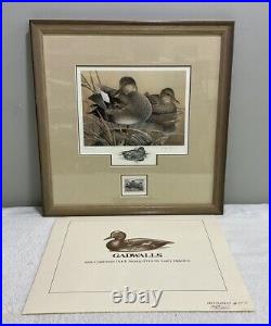 CALIFORNIA 1991 STATE DUCK Artist PRINT By Larry Hayden, Signed #44 Of 60