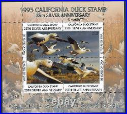 CALIFORNIA #25 1995 STATE DUCK PRINT Robert Steiner, Color Remarque #42/200
