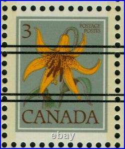 CANADA, precancelled 3c Lily dry print of green ink, #708xx var