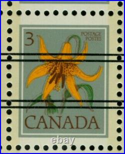 CANADA, precancelled 3c Lily dry print of green ink, #708xx var