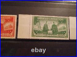 CHINA PRC 1950 Sc#74-76 C8 Treaty Friendship ORIGINAL Print Set MNH XF