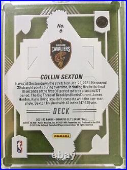 COLLIN SEXTON SSP #/10 GOLD CARD JERSEY #2 CAVS SP 2021 Elite DECK Collin Sexton