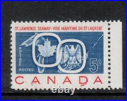 Canada #387i Very Fine Never Hinged Double Printed Variety With Certificate