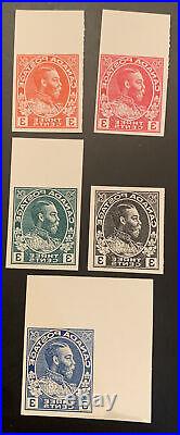 Canada Lot Of 5 Differents GV Admiral 3c Eckerlin Essay Print Reversed VF