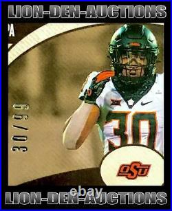 Chuba Hubbard 2021 Chronicles Legacy Draft Picks Blue Rookie NFL Jersey# 30/99