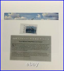 David Drinkard 2007 Texas Saltwater Stamp Print Snook TPWD Mint Unframed