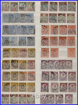 EDWARD VII MINT USED SHADE COLLECTION ON PAGES SG CAT £7000 UNSORTED 2/6 & 5s