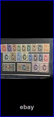 Egypt stamps 1927King Fuad French Print Set Super Mint Never Hinged Value $$$$$$