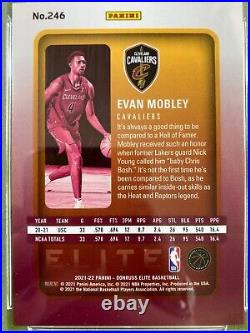 Evan Mobley SILVER PRIZM ROOKIE CARD #/999 PSA 9 SP RC 2021 EVAN MOBLEY Elite rc