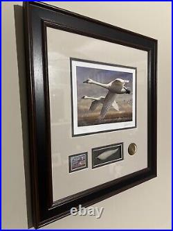 Federal Duck Stamp Print JOE HAUTMAN NICELY FRAMED