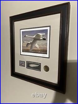 Federal Duck Stamp Print JOE HAUTMAN NICELY FRAMED