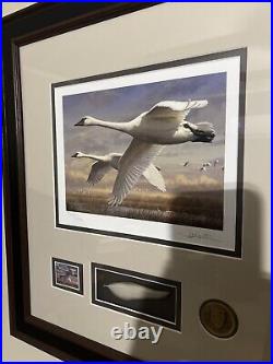 Federal Duck Stamp Print JOE HAUTMAN NICELY FRAMED