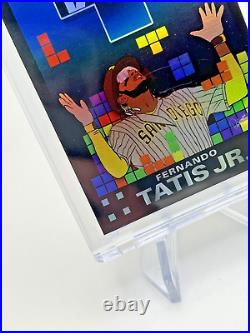 Fernando Tatis Jr 2021 Topps Project70 TETRIS Rainbow Foil 58/70 Brittney Palmer