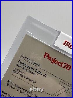 Fernando Tatis Jr 2021 Topps Project70 TETRIS Rainbow Foil 58/70 Brittney Palmer