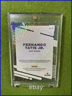 Fernando Tatis Jr HOLO WHITE SPARKLE PRIZM #2/5 SSP CARD 2021 Chronicles Clearly