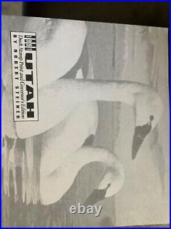Framed 1991 Utah Gov Edition Duck Stamp Print Steiner/bangerter