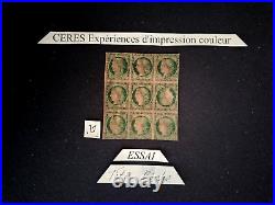 France Ceres Tête Bêche / Essay Colours Trial / Experiment False Print -