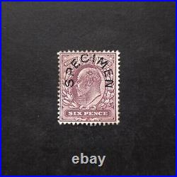 GB King Edward VII 6d Specimen SG. 248s MH Well Centred Good Perforation VF