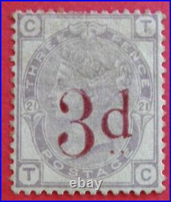 GB QV SG159 3d on 3d Lilac cat. Value £650 mounted mint
