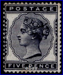 GB QV SG169, SCARCE 5d indigo, LH MINT. Cat £725