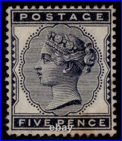 GB QV SG169, SCARCE 5d indigo, UNUSED. Cat £725