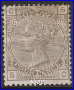 GB QV mint Surface Printed 4d Plate 17