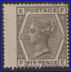 GB QV mint Surface Printed SG147 6d Plate 15 cat. Value £500