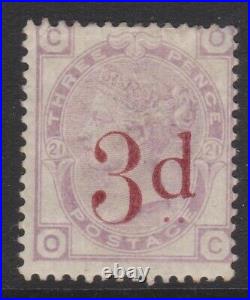 GB QV mint Surface Printed SG159 3d on 3d lilac cat. Value £650