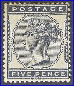 GB SG169 QV 1880 5d Indigo, Mounted Mint